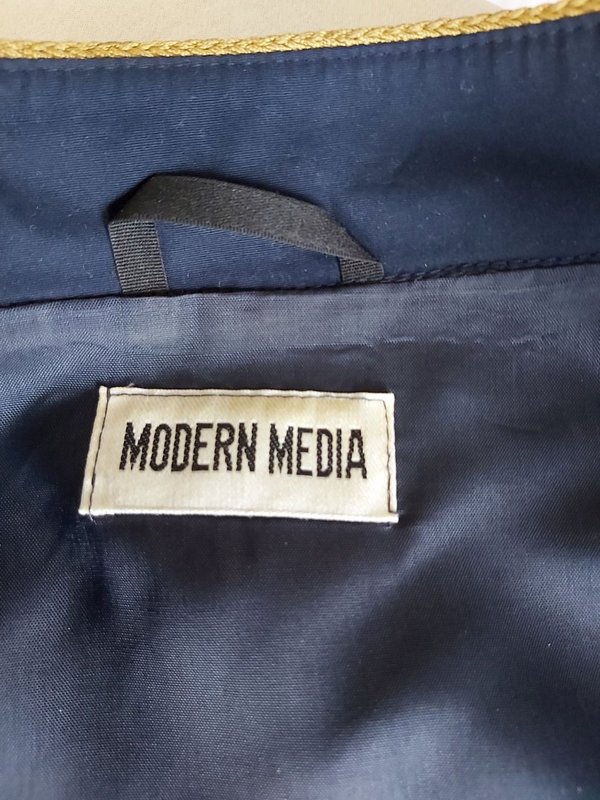 Sininen lyhyt jakku MalliMari Modern Media, koko C 38