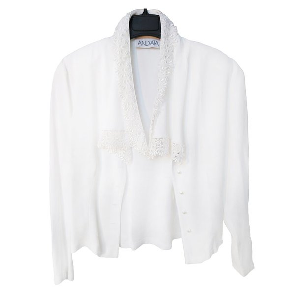 Valkoinen juhlava paita Andiata, koko 36