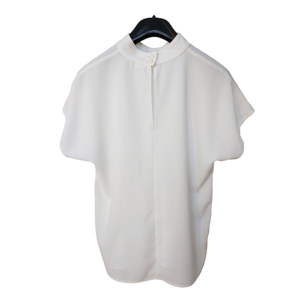 Valkoinen holkkihihainen paita Amis Finland, koko 36
